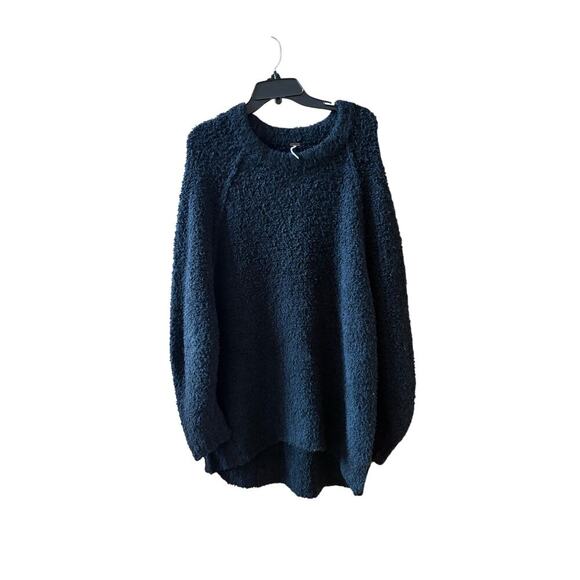 NEW Free people teddy tunic sweater dress black size medium - Picture 7 of 10